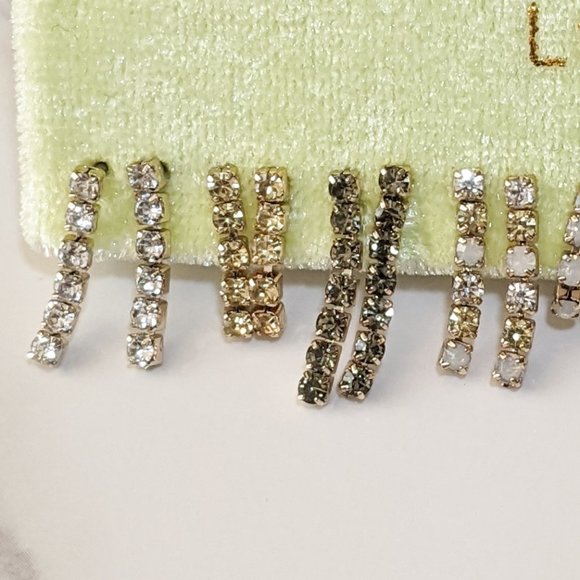 LOFT Velvet Chain Pave Earring Set - Picture 3 of 5